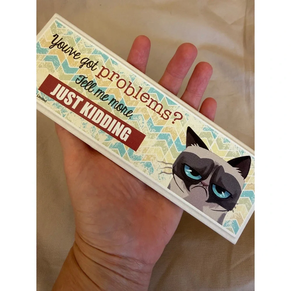 Grumpy Cat 2013 Sarcastic Desk Sign Wall Plaque You've Got Problems Just Kidding